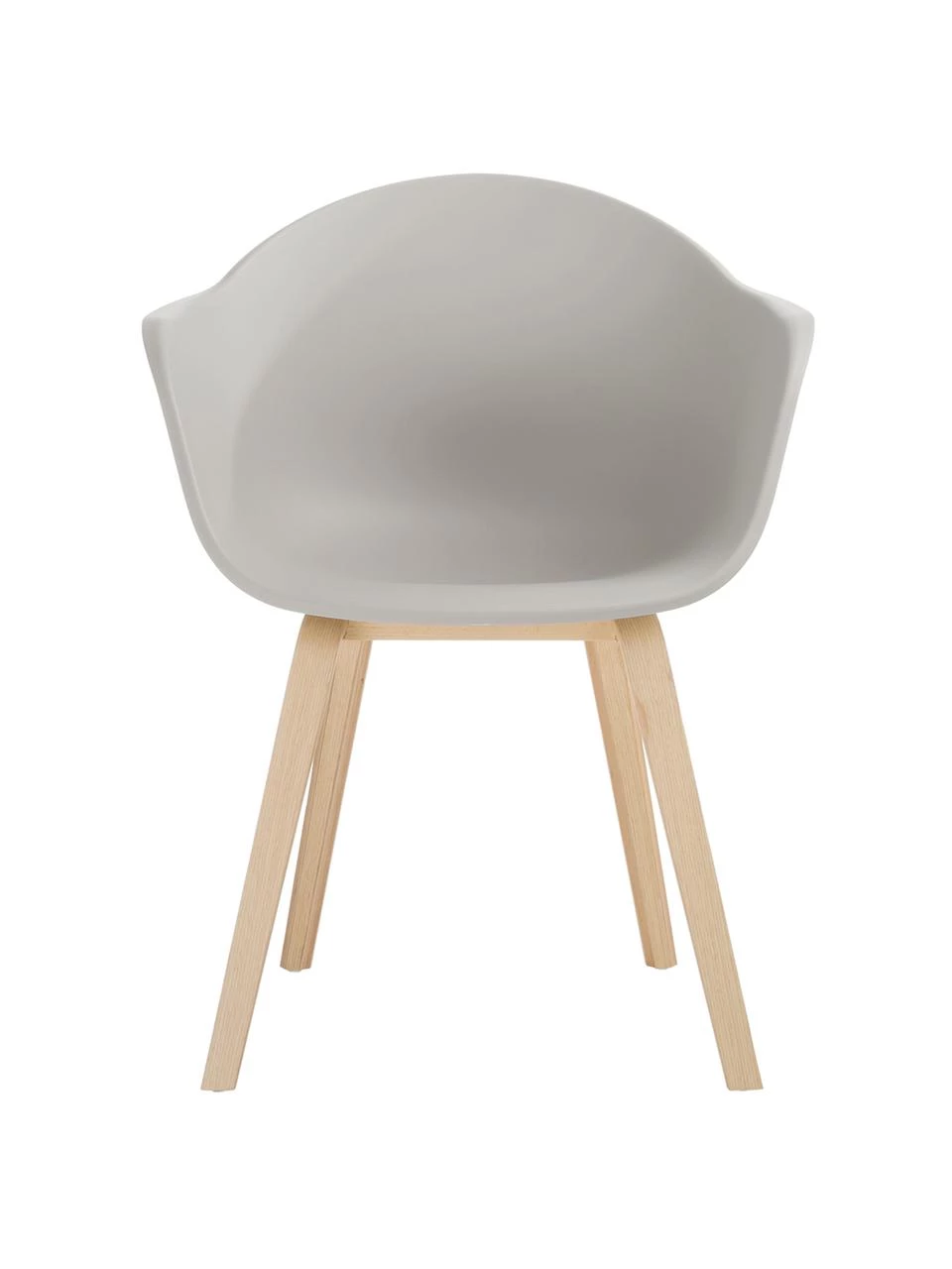 Westwing Collection Kunststoff-Armlehnstuhl Claire mit Holzbeinen, B 60 x T 54 cm 7 Westwing Collection Kunststoff-Armlehnstuhl Claire mit Holzbeinen, B 60 x T 54 cm – Bild 5