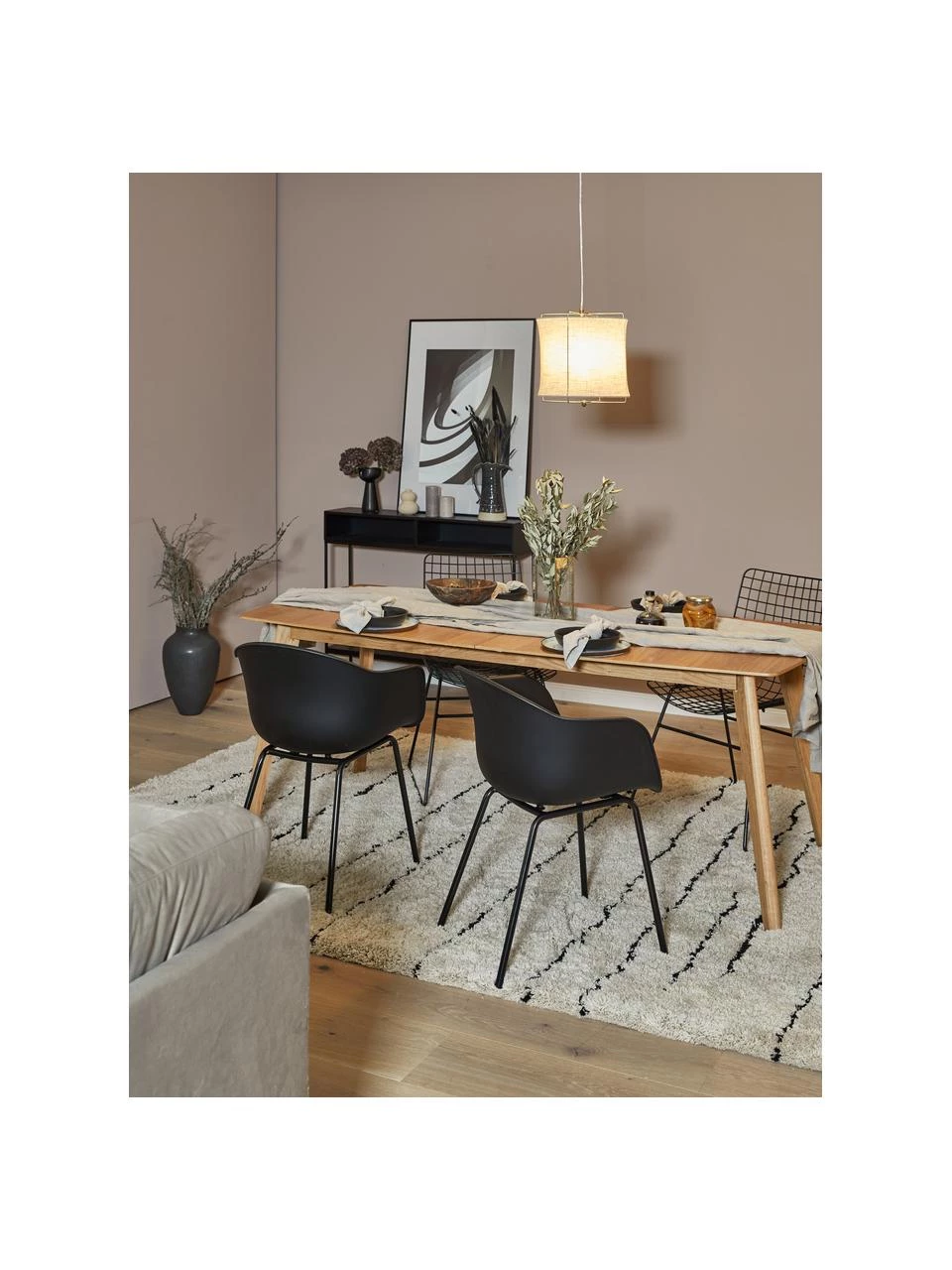 Westwing Collection Kunststoff-Armlehnstuhl Claire mit Metallbeinen, B 60 x T 54 cm 4 Westwing Collection Kunststoff-Armlehnstuhl Claire mit Metallbeinen, B 60 x T 54 cm – Bild 2