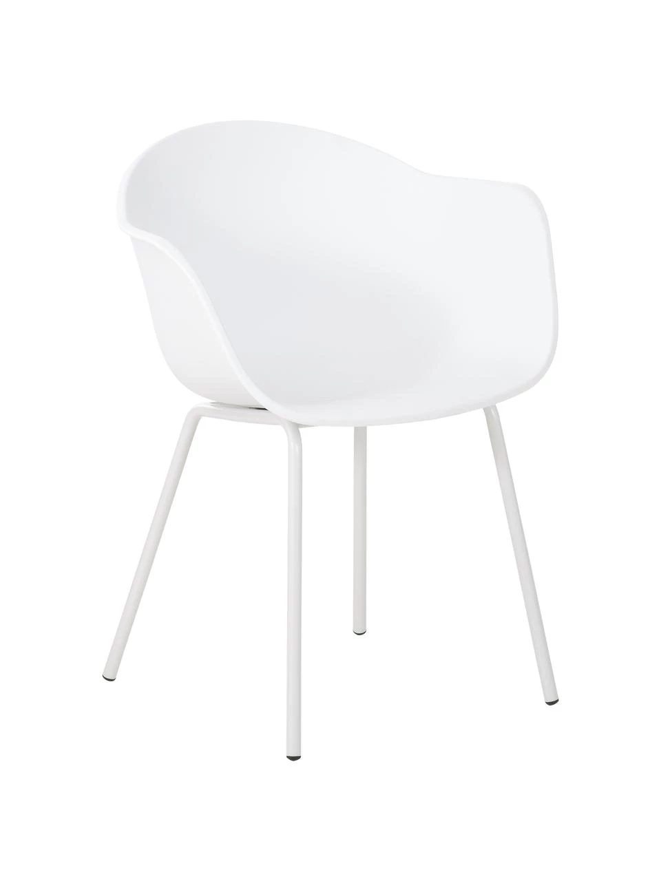 Westwing Collection Kunststoff-Armlehnstuhl Claire mit Metallbeinen, B 60 x T 54 cm 3 Westwing Collection Kunststoff-Armlehnstuhl Claire mit Metallbeinen, B 60 x T 54 cm