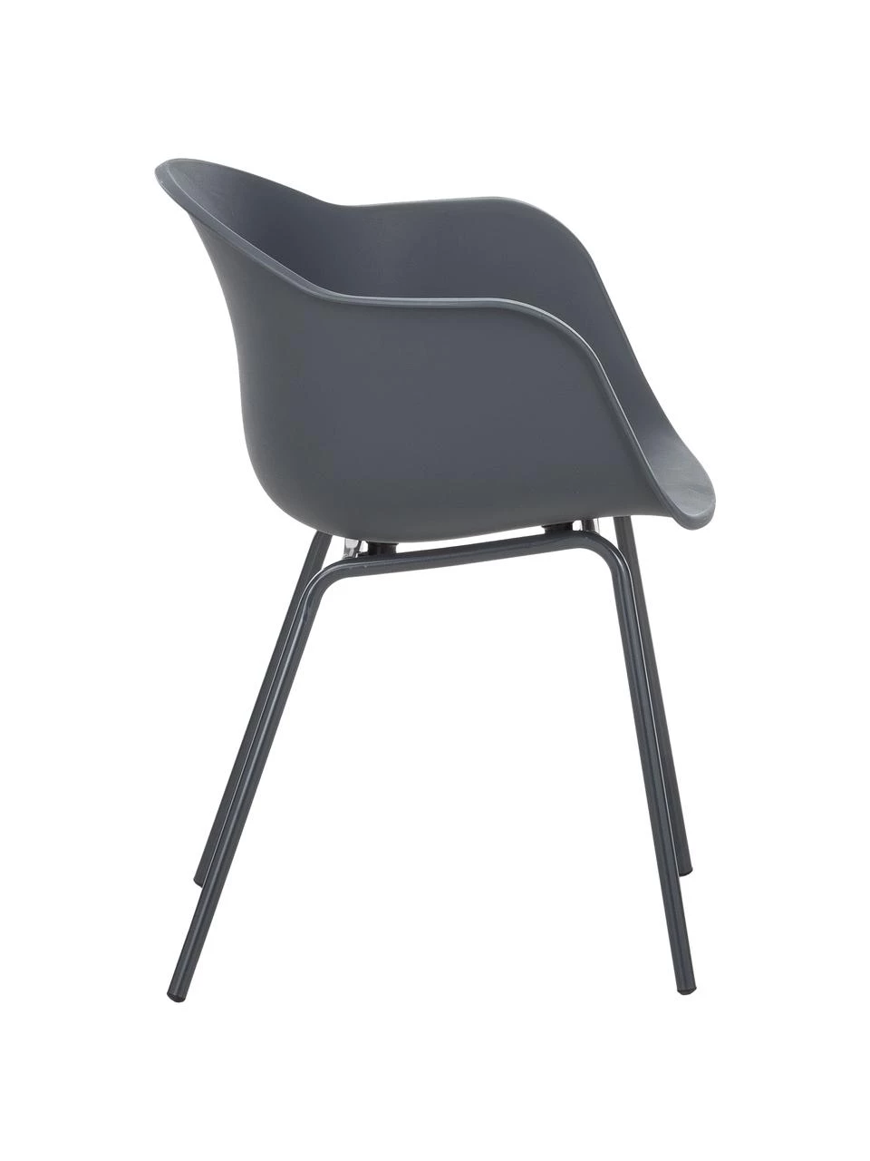 Westwing Collection Kunststoff-Armlehnstuhl Claire mit Metallbeinen, B 60 x T 54 cm 7 Westwing Collection Kunststoff-Armlehnstuhl Claire mit Metallbeinen, B 60 x T 54 cm – Bild 5