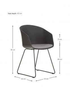 Kunststoff-Armlehnst&uuml;hle Bogart mit Sitzkissen, 2 St&uuml;ck, B 51 x T 52 cm -Esszimmer Verkäufe Kunststoff Armlehnstuhle Bogart mit Sitzkissen 2 Stuck 2