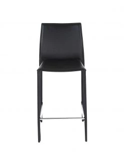 Leder-Thekenstühle Boréalys in Schwarz, 2 Stück, B 44 x H 98 cm 9 Leder-Thekenstühle Boréalys in Schwarz, 2 Stück, B 44 x H 98 cm -Esszimmer Verkäufe Leder Thekenstuhle Borealys in Schwarz 2 Stuck 2