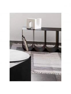 Kristina Dam Metall-Sitzbank Curved in Schwarz, B 110 x H 42 cm -Esszimmer Verkäufe Metall Sitzbank Curved in Schwarz 2