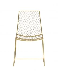 Westwing Collection Metall-Stuhl Kiara in Messing, B 50 x T 52 cm -Esszimmer Verkäufe Metall Stuhl Kiara in Messing 4