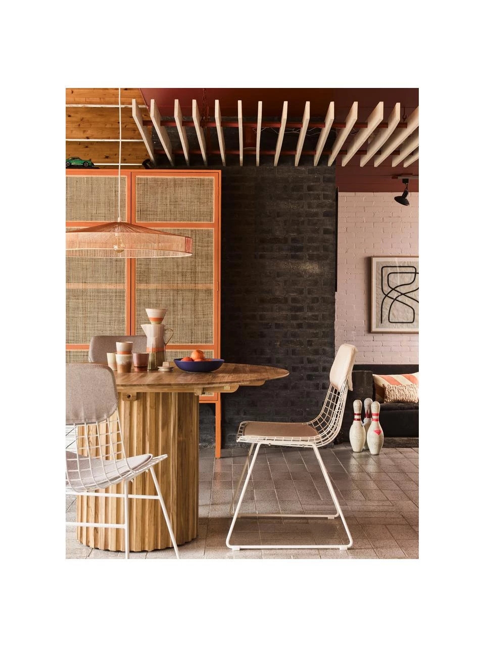 HKliving Metall-Stuhl Wire in Weiß, B 47 x T 54 cm 8 HKliving Metall-Stuhl Wire in Weiß, B 47 x T 54 cm – Bild 6