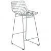 HKliving Metall-Thekenstuhl Wire in Chrom, B 56 x H 86 cm 2 HKliving Metall-Thekenstuhl Wire in Chrom, B 56 x H 86 cm -Esszimmer Verkäufe Metall Thekenstuhl Wire in Chrom