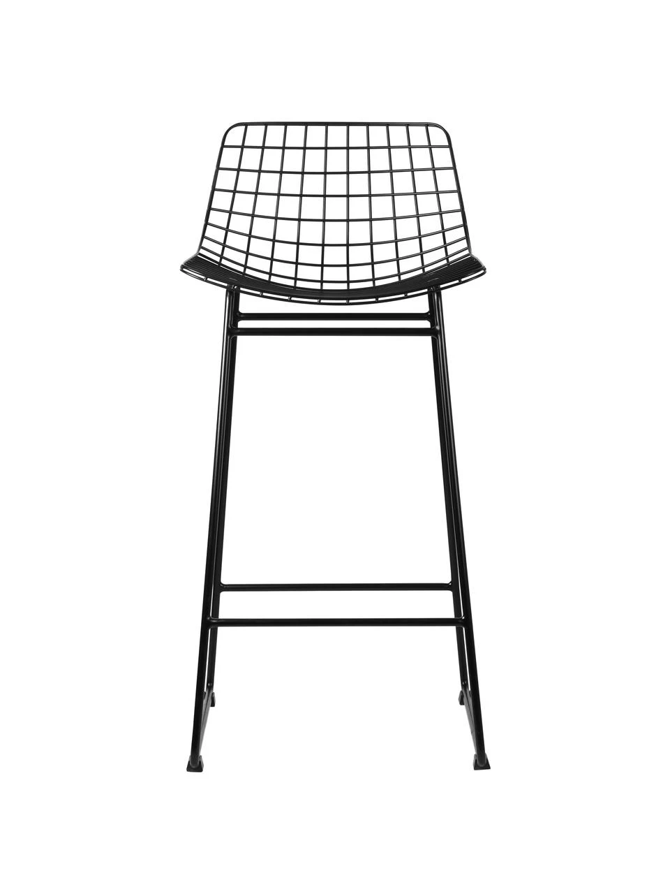 HKliving Metall-Thekenstuhl Wire in Schwarz, B 47 x H 89 cm 7 HKliving Metall-Thekenstuhl Wire in Schwarz, B 47 x H 89 cm – Bild 5