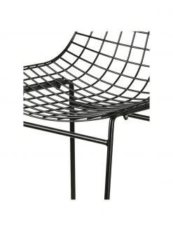 HKliving Metall-Thekenstuhl Wire in Schwarz, B 47 x H 89 cm 13 HKliving Metall-Thekenstuhl Wire in Schwarz, B 47 x H 89 cm -Esszimmer Verkäufe Metall Thekenstuhl Wire in Schwarz 5