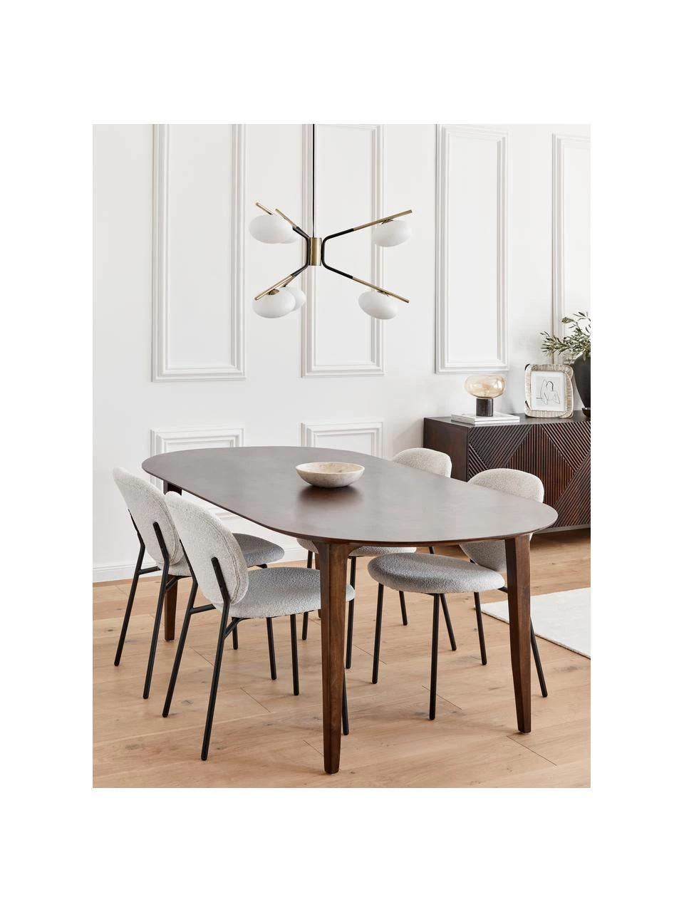 Westwing Collection Ovaler Esstisch Archie aus massivem Mangoholz, 200 x 100 cm, B 200 x T 100 cm 5 Westwing Collection Ovaler Esstisch Archie aus massivem Mangoholz, 200 x 100 cm, B 200 x T 100 cm – Bild 3