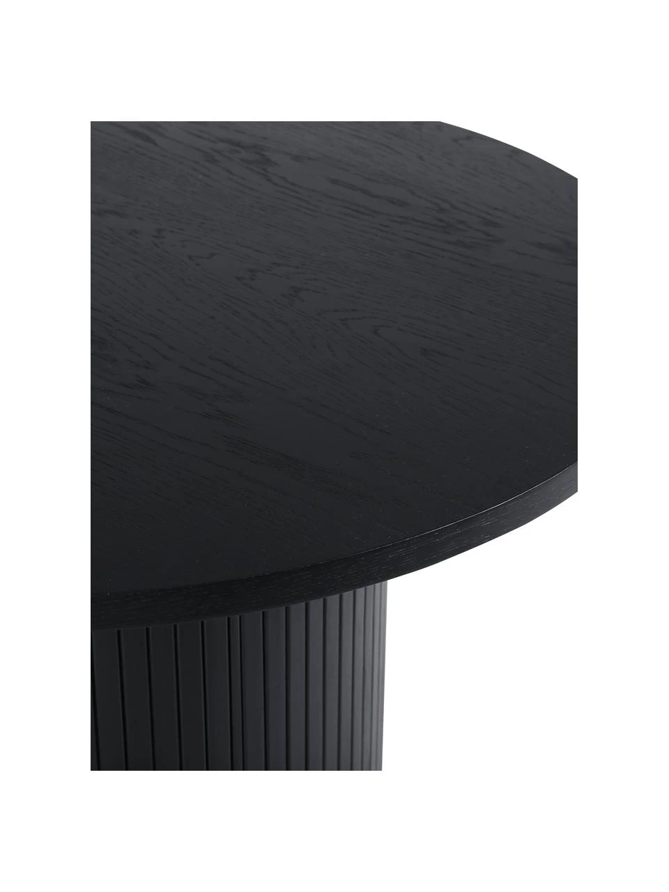 Ovaler Esstisch Bianca mit Eichenholzfunier in Schwarz, 200 x 90 cm, B 200 x T 90 cm 8 Ovaler Esstisch Bianca mit Eichenholzfunier in Schwarz, 200 x 90 cm, B 200 x T 90 cm – Bild 6