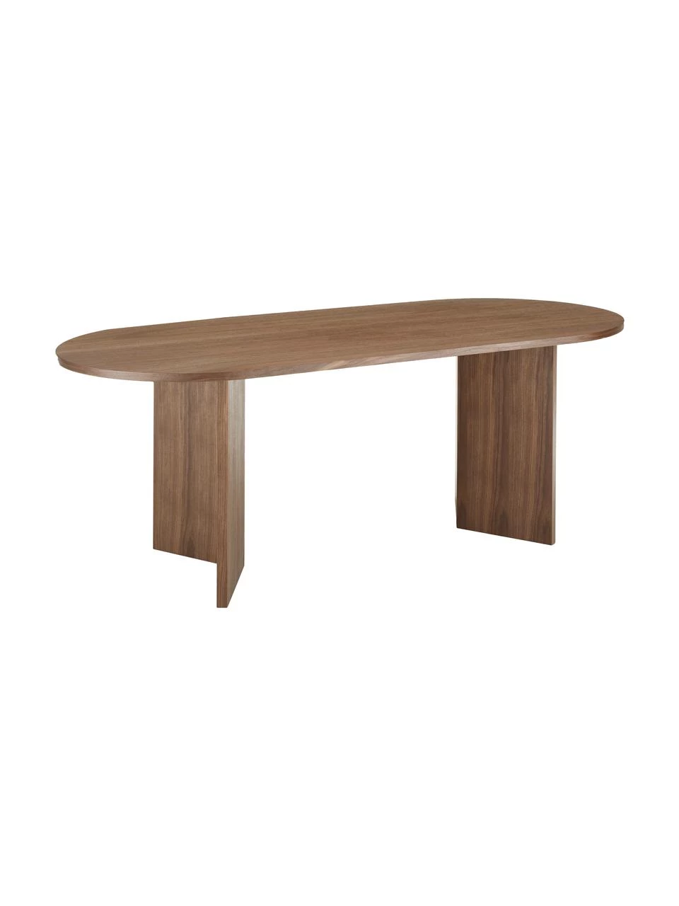 Westwing Collection Ovaler Esstisch Toni in dunkelbraun, 200 x 90 cm, B 200 x T 90 cm 3 Westwing Collection Ovaler Esstisch Toni in dunkelbraun, 200 x 90 cm, B 200 x T 90 cm