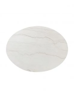 Westwing Collection Ovaler Marmor-Esstisch Miley, 120 x 90 cm, B 120 x T 90 cm -Esszimmer Verkäufe Ovaler Marmor Esstisch Miley 120 x 90 cm 5