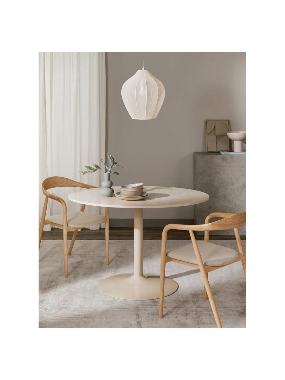 Westwing Collection Ovaler Marmor-Esstisch Miley, 120 x 90 cm, B 120 x T 90 cm 4 Westwing Collection Ovaler Marmor-Esstisch Miley, 120 x 90 cm, B 120 x T 90 cm – Bild 2