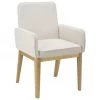 Westwing Collection Polster-Armlehnstuhl Koga in Cremeweiß, B 54 x H 86 cm -Esszimmer Verkäufe Polster Armlehnstuhl Koga in Cremeweiss