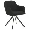 Westwing Collection Polster-Drehstuhl Lola mit Armlehne in Schwarz, B 58 x T 53 cm -Esszimmer Verkäufe Polster Drehstuhl Lola mit Armlehne in Schwarz