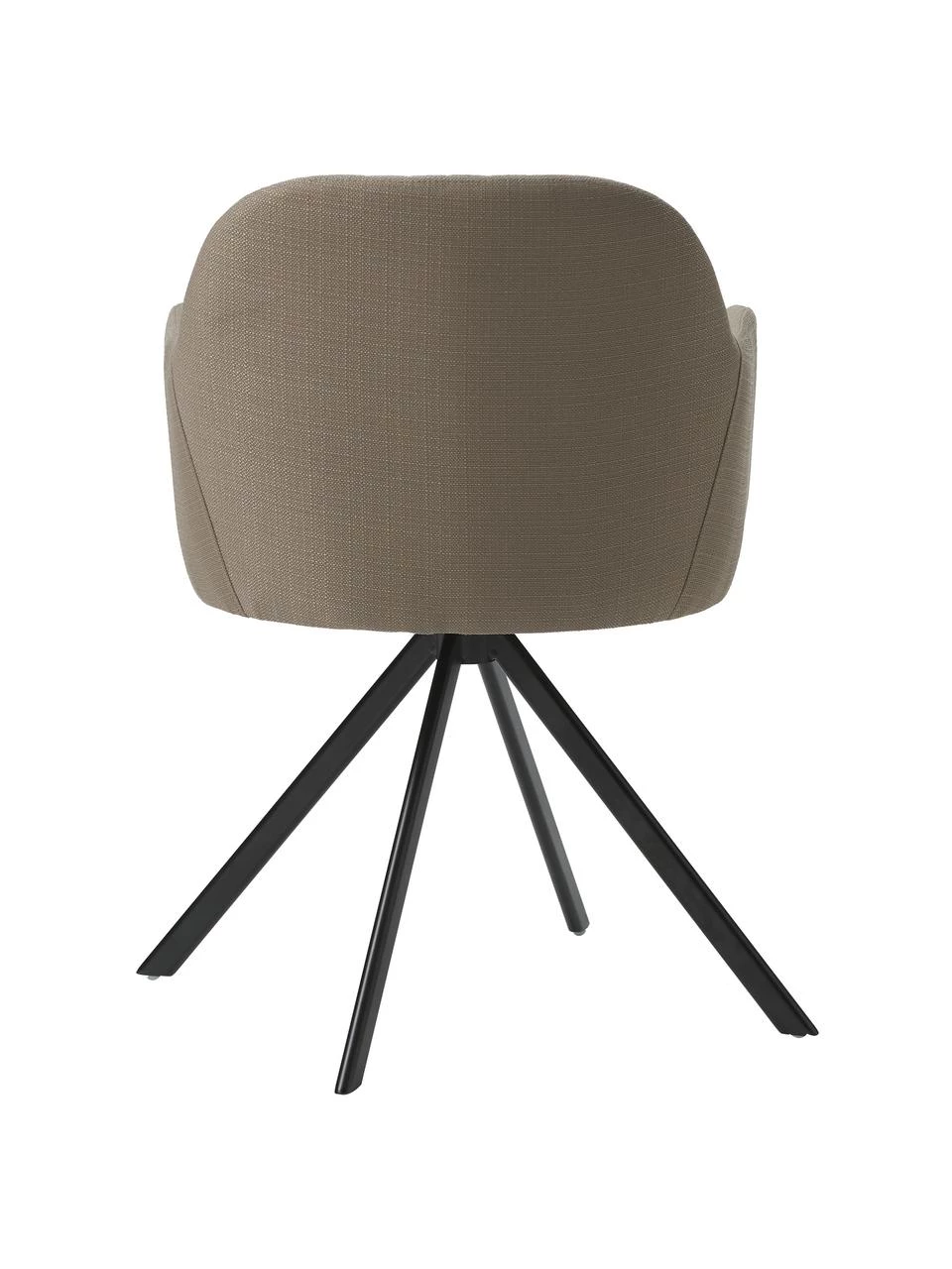 Westwing Collection Polster-Drehstuhl Lola mit Armlehne in Taupe, B 58 x T 53 cm 7 Westwing Collection Polster-Drehstuhl Lola mit Armlehne in Taupe, B 58 x T 53 cm – Bild 5