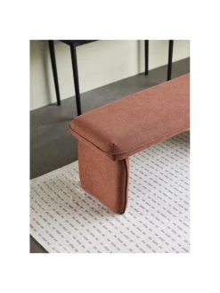 Hübsch Polsterbank Mellow in Rotbraun, B 100 x H 40 cmNur noch wenige verfügbar -Esszimmer Verkäufe Polsterbank Mellow in Rotbraun 2