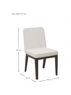 Westwing Collection Polsterstuhl Koga in Cremeweiß, B 47 x H 86 cm 10 Westwing Collection Polsterstuhl Koga in Cremeweiß, B 47 x H 86 cm -Esszimmer Verkäufe Polsterstuhl Koga in Cremeweiss 8