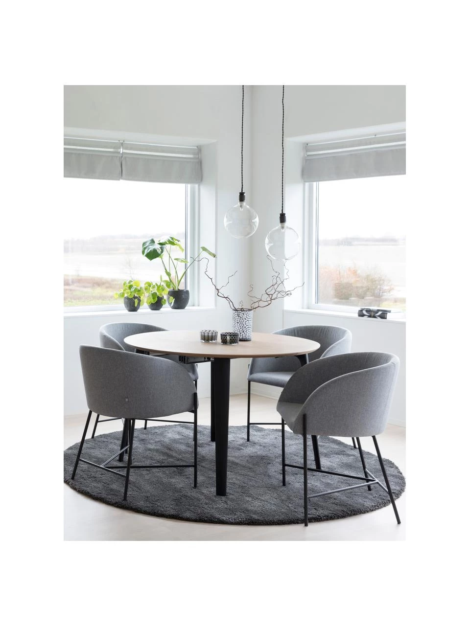 Polsterstuhl Nelson mit Armlehnen, B 56 x T 54 cm 4 Polsterstuhl Nelson mit Armlehnen, B 56 x T 54 cm – Bild 2