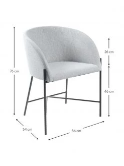 Polsterstuhl Nelson mit Armlehnen, B 56 x T 54 cm 11 Polsterstuhl Nelson mit Armlehnen, B 56 x T 54 cm -Esszimmer Verkäufe Polsterstuhl Nelson mit Armlehnen 3