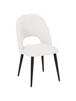 Westwing Collection Polsterstuhl Rachel in Beige, B 53 x T 57 cm