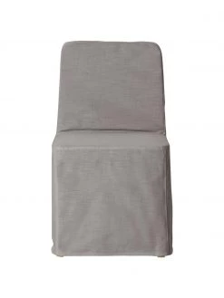 Westwing Collection Polsterstuhl Russell mit Husse in Grau, B 47 x H 86 cm -Esszimmer Verkäufe Polsterstuhl Russell mit Husse in Grau 3