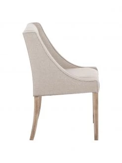 Westwing Collection Polsterstuhl Savannah mit Holzbeinen, B 60 x T 60 cm -Esszimmer Verkäufe Polsterstuhl Savannah mit Holzbeinen 4