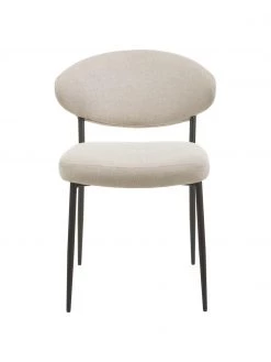 Westwing Collection Polsterstühle Adele in Beige, 2 Stück, B 54 x T 57 cm -Esszimmer Verkäufe Polsterstuhle Adele in Beige 2 Stuck 4