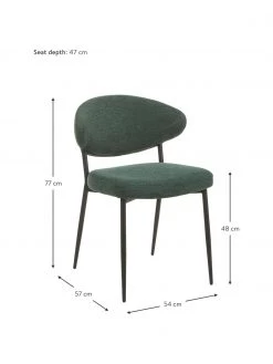 Westwing Collection Polsterstühle Adele in Dunkelgrün, 2 Stück, B 54 x T 57 cm 10 Westwing Collection Polsterstühle Adele in Dunkelgrün, 2 Stück, B 54 x T 57 cm -Esszimmer Verkäufe Polsterstuhle Adele in Dunkelgrun 2 Stuck 2