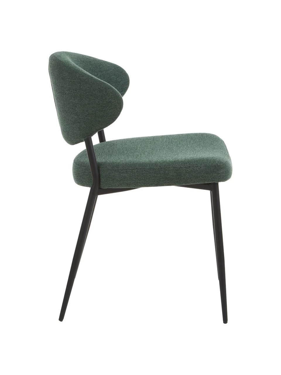 Westwing Collection Polsterstühle Adele in Dunkelgrün, 2 Stück, B 54 x T 57 cm 7 Westwing Collection Polsterstühle Adele in Dunkelgrün, 2 Stück, B 54 x T 57 cm – Bild 5