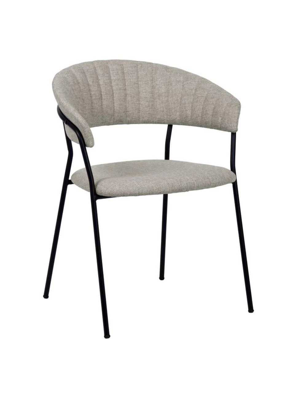 Kare Design Polsterstühle Belle in Hellgrau, 2 Stück, B 57 x T 54 cm 3 Kare Design Polsterstühle Belle in Hellgrau, 2 Stück, B 57 x T 54 cm