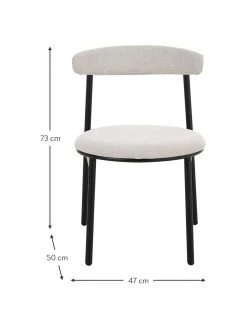 Polsterst&uuml;hle Doggi in Cremefarben, 2 St&uuml;ck, B 47 x T 50 cm -Esszimmer Verkäufe Polsterstuhle Doggi in Cremefarben 2 Stuck 2