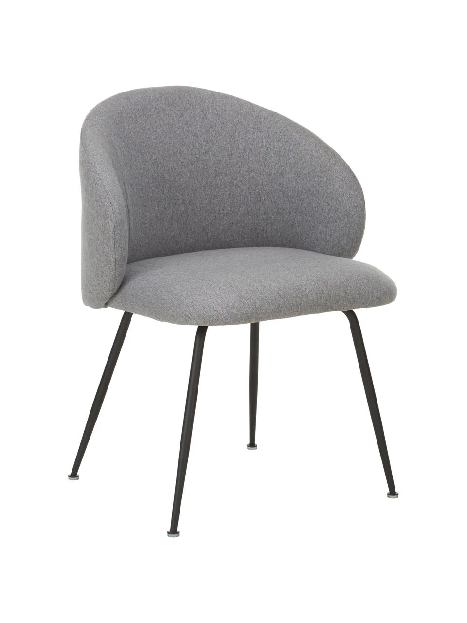 Westwing Collection Polsterstühle Luisa in Grau, 2 Stück, B 59 x T 59 cm 3 Westwing Collection Polsterstühle Luisa in Grau, 2 Stück, B 59 x T 59 cm