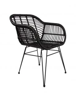 Westwing Collection Polyrattan-Armlehnstühle Costa, 2 Stück, B 59 x T 58 cm -Esszimmer Verkäufe Polyrattan Armlehnstuhle Costa 2 Stuck 16