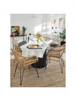 Westwing Collection Polyrattan-Armlehnstühle Costa, 2 Stück, B 59 x T 58 cm -Esszimmer Verkäufe Polyrattan Armlehnstuhle Costa 2 Stuck 2