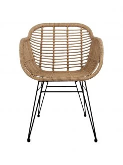 Westwing Collection Polyrattan-Armlehnstühle Costa, 2 Stück, B 59 x T 58 cm -Esszimmer Verkäufe Polyrattan Armlehnstuhle Costa 2 Stuck 5