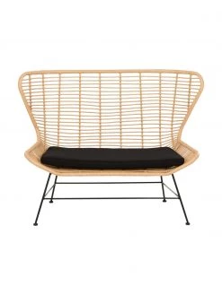 Westwing Collection Polyrattan-Sitzbank Costa, B 137 x H 105 cm -Esszimmer Verkäufe Polyrattan Sitzbank Costa 3