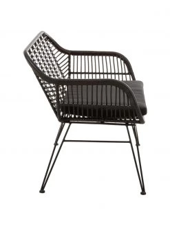 Westwing Collection Polyrattan-Sitzbank Costa in Schwarz, B 126 x H 81 cm 11 Westwing Collection Polyrattan-Sitzbank Costa in Schwarz, B 126 x H 81 cm -Esszimmer Verkäufe Polyrattan Sitzbank Costa in Schwarz 3