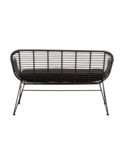 Westwing Collection Polyrattan-Sitzbank Costa in Schwarz, B 126 x H 81 cm 12 Westwing Collection Polyrattan-Sitzbank Costa in Schwarz, B 126 x H 81 cm -Esszimmer Verkäufe Polyrattan Sitzbank Costa in Schwarz 4