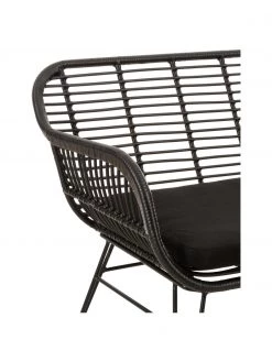 Westwing Collection Polyrattan-Sitzbank Costa in Schwarz, B 126 x H 81 cm 13 Westwing Collection Polyrattan-Sitzbank Costa in Schwarz, B 126 x H 81 cm -Esszimmer Verkäufe Polyrattan Sitzbank Costa in Schwarz 5