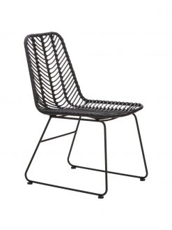 Westwing Collection Polyrattan-Stuhl Providencia, B 47 x T 63 cm