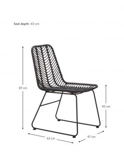 Westwing Collection Polyrattan-Stuhl Providencia, B 47 x T 63 cm -Esszimmer Verkäufe Polyrattan Stuhl Providencia 3