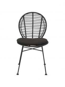 Westwing Collection Polyrattan-St&uuml;hle Cordula mit Sitzkissen, 2 St&uuml;ck, B 48 x T 57 cm -Esszimmer Verkäufe Polyrattan Stuhle Cordula mit Sitzkissen 2 Stuck 4