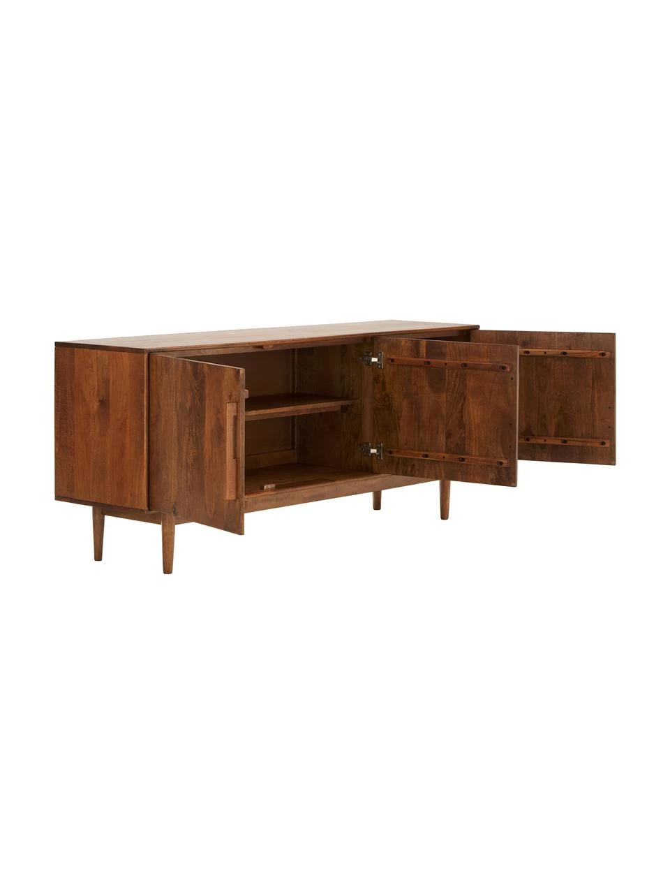 Westwing Collection Retro Sideboard Paul mit Türen aus massivem Mangoholz, B 180 x H 75 cm 8 Westwing Collection Retro Sideboard Paul mit Türen aus massivem Mangoholz, B 180 x H 75 cm – Bild 6