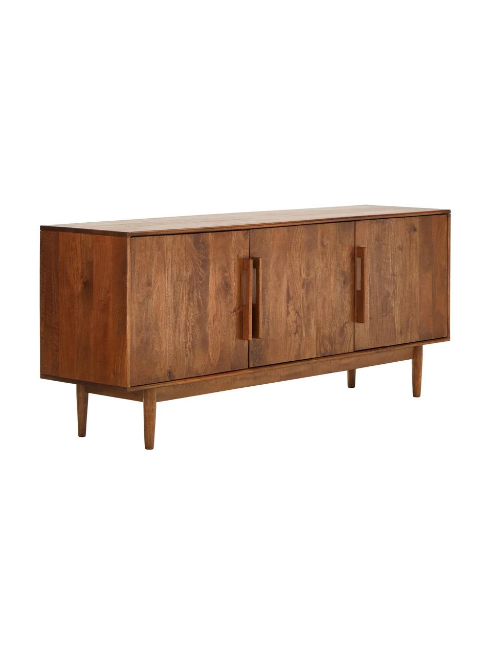 Westwing Collection Retro Sideboard Paul mit Türen aus massivem Mangoholz, B 180 x H 75 cm 3 Westwing Collection Retro Sideboard Paul mit Türen aus massivem Mangoholz, B 180 x H 75 cm