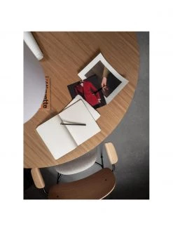 Menu Runder Esstisch Androgyne mit Eichenfurnier, in verschiedenen Gr&ouml;&szlig;en, Ø 120 x H 73 cm -Esszimmer Verkäufe Runder Esstisch Androgyne mit Eichenfurnier in verschiedenen Grossen 2