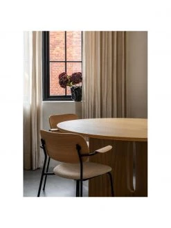 Menu Runder Esstisch Androgyne mit Eichenfurnier, in verschiedenen Gr&ouml;&szlig;en, Ø 120 x H 73 cm -Esszimmer Verkäufe Runder Esstisch Androgyne mit Eichenfurnier in verschiedenen Grossen 5