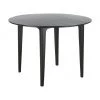 Westwing Collection Runder Esstisch Archie aus Mangoholz in Schwarz, &Oslash; 110 cm, Ø 110 x H 75 cm -Esszimmer Verkäufe Runder Esstisch Archie aus Mangoholz in Schwarz O 110 cm
