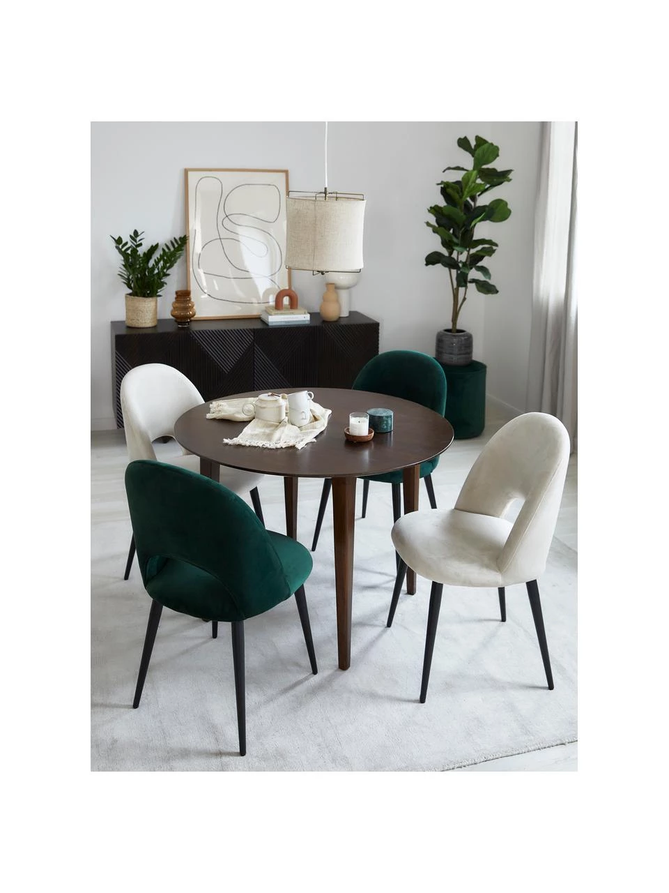 Westwing Collection Runder Esstisch Archie aus massivem Mangoholz, Ø 110, Ø 110 x H 75 cm 4 Westwing Collection Runder Esstisch Archie aus massivem Mangoholz, Ø 110, Ø 110 x H 75 cm – Bild 2