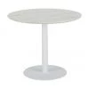 Westwing Collection Runder Esstisch Karla in Marmoroptik, Ø 90 cm, Ø 90 x H 75 cm